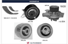 Vodné čerpadlo + sada ozubeného remeňa HUTCHINSON KH 326WP148