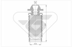Ochranná sada proti prachu, tlumič pérování HUTCHINSON KP099
