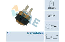 Teplotný spínač ventilátora chladenia FAE 36070