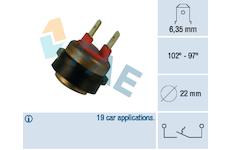 Teplotný spínač ventilátora chladenia FAE 36290