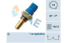 Teplotní spínač, větrák chladiče FAE 36380