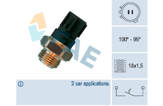 Teplotní spínač, větrák chladiče FAE 36470