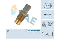 Teplotní spínač, větrák chladiče FAE 36498