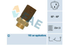Teplotní spínač, větrák chladiče FAE 36720