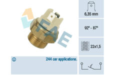 Teplotný spínač ventilátora chladenia FAE 37010