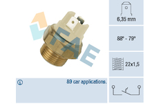 Teplotní spínač, větrák chladiče FAE 37040