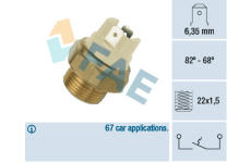 Teplotní spínač, větrák chladiče FAE 37050