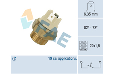 Teplotní spínač, větrák chladiče FAE 37080