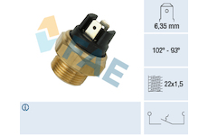 Teplotný spínač ventilátora chladenia FAE 37410