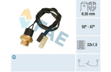 Teplotní spínač, větrák chladiče FAE 37501