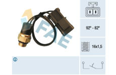 Teplotní spínač, větrák chladiče FAE 37540