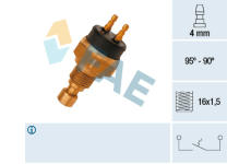 Teplotní spínač, větrák chladiče FAE 37720