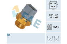 Teplotný spínač ventilátora chladenia FAE 37970