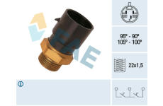 Teplotný spínač ventilátora chladenia FAE 38020