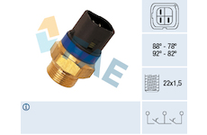 Teplotný spínač ventilátora chladenia FAE 38110