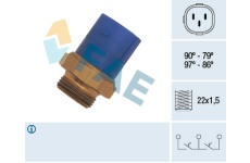 Teplotný spínač ventilátora chladenia FAE 38170