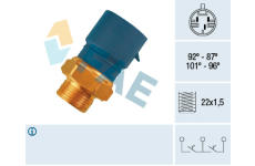 Teplotní spínač, větrák chladiče FAE 38240