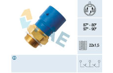 Teplotný spínač ventilátora chladenia FAE 38245