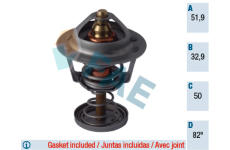 Termostat, chladivo FAE 5308282