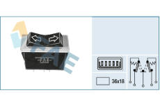 Spínač, zvedací zařízení oken FAE 62540