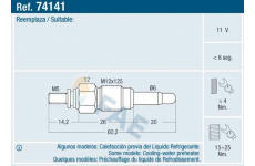 żeraviaca sviečka pre doplnkový ohrev FAE 74141