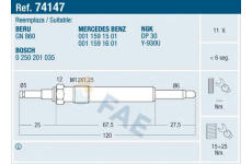 Zhavici svicka FAE 74147