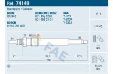 Zhavici svicka FAE 74149