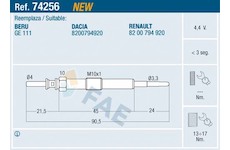 Zhavici svicka FAE 74256