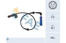 Snímač, počet otáček kol FAE 78033