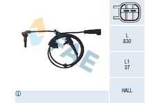 Snímač, počet otáček kol FAE 78109