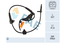 Snímač, počet otáček kol FAE 78226
