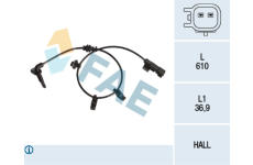 Snímač, počet otáček kol FAE 78237