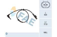 Snímač, počet otáček kol FAE 78241