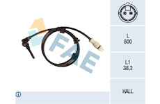 Snímač, počet otáček kol FAE 78242
