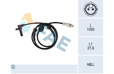 Snímač, počet otáček kol FAE 78253
