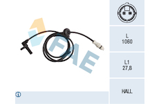 Snímač, počet otáček kol FAE 78254
