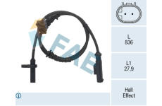 Snímač, počet otáček kol FAE 78266