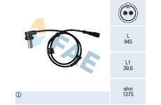 Snímač, počet otáček kol FAE 78341