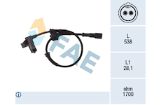 Snímač, počet otáček kol FAE 78376