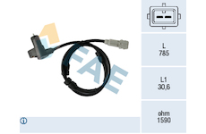 Snímač, počet otáček kol FAE 78377