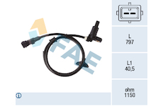 Snímač, počet otáček kol FAE 78402