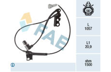 Snímač počtu otáčok kolesa FAE 78419