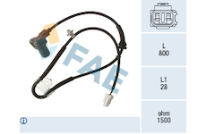 Snímač, počet otáček kol FAE 78494
