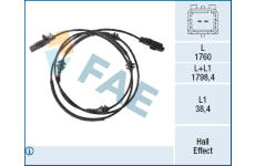 Snímač, počet otáček kol FAE 78518