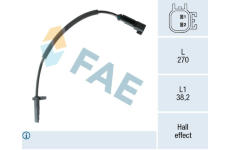 Snímač, počet otáček kol FAE 78556