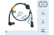 Snímač, počet otáček kol FAE 78576