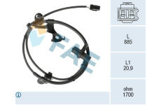 Snímač, počet otáček kol FAE 78580