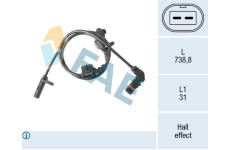 Snímač, počet otáček kol FAE 78605
