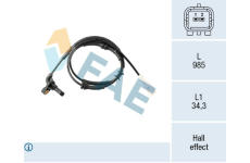 Snímač, počet otáček kol FAE 78607