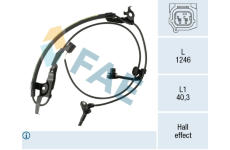 Snímač, počet otáček kol FAE 78751